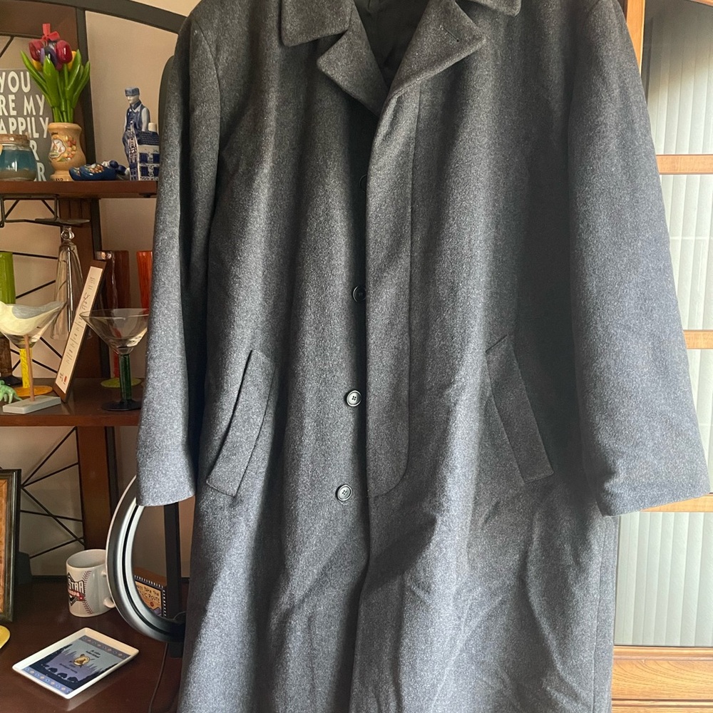 Men's Gray Overcoat MARIO VALENTE
